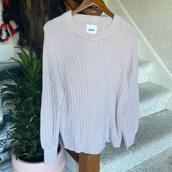 Aerie Beyond Cozy Ribbed Sweater - Picture 1 of 10